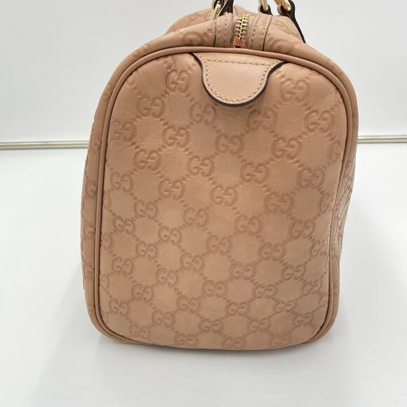Gucci Dusty Pink Guccissima Leather Medium Joy Boston Bag Top Handle - Picture 14 of 16